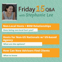 Non-Local Host + BDM Relations, Host of Non-US Nationals w/US Agency, New Agents  Clients