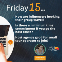 How influencers book groups, Time commitment if your hosted, Host for sm. tour operator