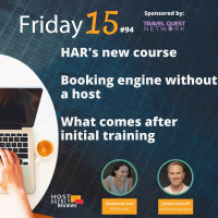 HARs new course, booking engine without a host, and what comes after initial training