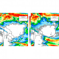 Bloqueio atmosférico se intensifica ao longo da semana com clima seco e temperaturas em elevação durante o dia no interior do Brasil