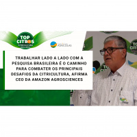 Trabalhar lado a lado com a pesquisa brasileira é o caminho para combater os principais desafios da citricultura, afirma CEO da Amazon AgroSciences