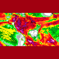 Precipitação no Sul pode ultrapassar os 200mm nos próximos dias atenção para chuvas na colheita do café