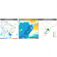 Massa de ar fria e seca derruba as temperaturas no Sul do Brasil e pode provocar geadas nas áreas mais altas do RS e SC