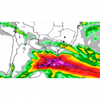 Sul do Brasil pode ter mais de 150mm de chuva em 24 horas frio com geada moderada vem logo atrás do ciclone
