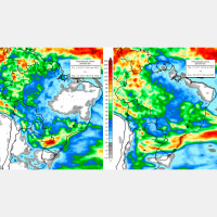 Estação das chuvas inicia no centro-oeste a partir de 20 de outubro. Umidade até chega ao Matopiba, mas ainda não são chuvas plantadeiras