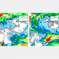 Frente fria rompe bloqueio atmosférico levando boas chuvas para o Sul e também para o Sudeste do país: nova rodada de chuvas já deve acontecer no fin
