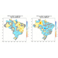 Centro Oeste registra volta das chuvas generalizadas, porém com volumes abaixo da média já para o Matopiba, chuvas regulares só em janeiro