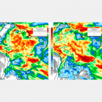 Última semana do ano pode ter formação de nova ZCAS com muita chuva na região Central do Brasil