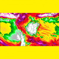 Previsão: Calorão e tempo seco continuam no interior do país, enquanto região Sul volta a ter chuvas intensas