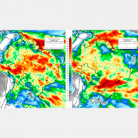Centro Norte do país com previsão de muita chuva ao longo da próxima semana, destaque para todo o Matopiba