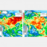 Inmet: Semana começa com nova rodada de chuva volumosa em SP, MS e PR