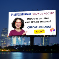 Só Hoje! 50% OFF nos pacotões! Aniversário da série #aicm 