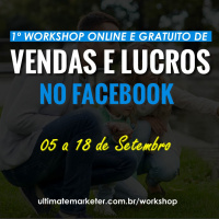 Participe do Primeiro WORKSHOP De Vendas E Lucros no Facebook
