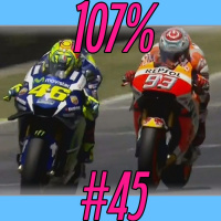 107% #45 feat #AnnaCarolinaMoura @ValeYellow46BR @EduardoCoutoRj | 09/06/2016 | @MotoGP #CatalanGP