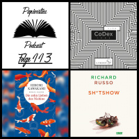 Folge 113: Nimm das, Adorno! („Sh*tshow“ - Richard Russo, „Codex 1962“ - Sjón, „Die zehn Lieben des Nishino“ - Hiromi Kawakami)