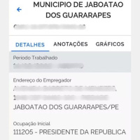 Trabalhadores relatam ter o cargo de presidente da República registrado na carteira de trabalho
