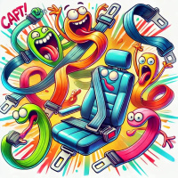Seat Belts Gone Wild and Clever Charge