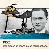 PIXI: Der sidder en mand på en tømmerflåde