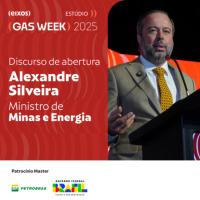 Alexandre Silveira discursa na abertura da gas week 2025