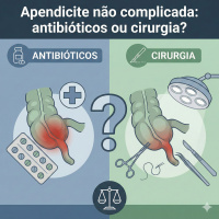 (275) Apendicite não complicada: antibióticos ou cirurgia?
