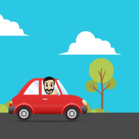 No carro com Cálculo