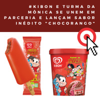 Kibon e Turma da Mônica se unem em parceria e lançam sabor inédito chocorango