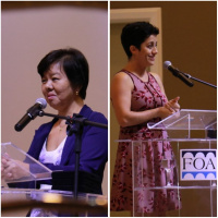 Entrevista com a Reitora do UniFOA e a Professora Cristiane Gorgati.