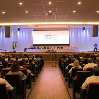 Foram oficialmente inaugurados o Auditório William Monachesi e o Edifício Francisco Cruz Júnior.