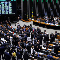 Líderes de 11 partidos fazem ato na Câmara a favor da reforma da Previdência