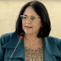 Ministra Damares diz que objetivo do Brasil é erradicar a Violência contra a mulher 