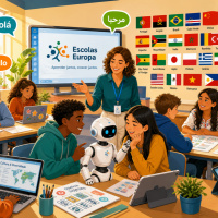 Uma escola com 22 nacionalidades: o retrato português de uma rede europeia pela inclusão digital