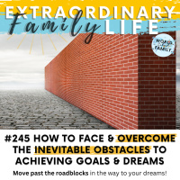 #245 Face amp OVERCOME the (Inevitable) Obstacles to Your Familys Goals amp Dreams!