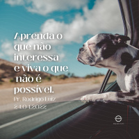 APRENDA O QUE NÃO INTERESSA, E VIVA O QUE NÃO É POSSÍVEL || Pr. Rodrigo Lourenço