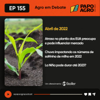 PA155 Agro em Debate Abril de 2022, Atraso no plantio nos EUA, Impactos da seca em safrinha de milho, La nina pode durar até 2023