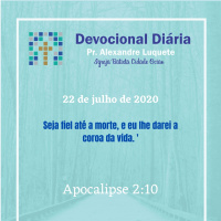 Devocional diária 22/07/2020