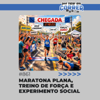 PFC Debate 861 - Maratona plana, treino de força e experimento social
