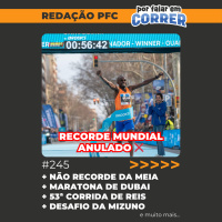 Redação PFC 245 - Kiplimo sem recorde mundial da meia maratona, Maratona de Dubai e Corrida de Reis