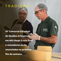 18º Concurso Estadual de Queijos Artesanais em MG chega à reta final