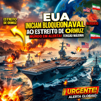 EUA iniciam bloqueio naval ao Estreito de Ormuz