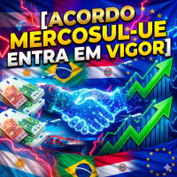  Acordo Comercial Mercosul-UE entra em vigor em 1º de maio