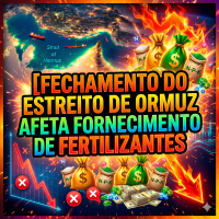  Fechamento do Estreito de Ormuz afeta fornecimento de fertilizantes