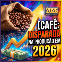 Café: Conab prevê disparada na produção em 2026