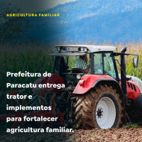 Prefeitura de Paracatu entrega trator e implementos para fortalecer agricultura familiar