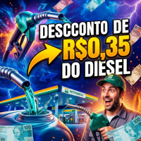 Petrobras aplica desconto de R$0,35 na venda do diesel