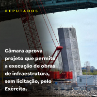 Câmara aprova projeto que permite a execução de obras de infraestrutura, sem licitação
