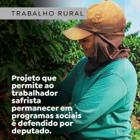 Projeto que permite ao trabalhador safrista permanecer em programas sociais é defendido