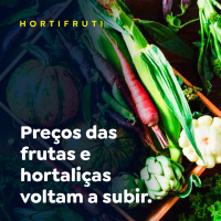 Preços das frutas e hortaliças voltam a subir
