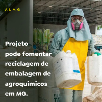 Projeto pode fomentar reciclagem de embalagem de agroquímicos em MG