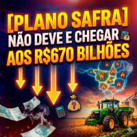 Plano safra: mapa indica que não deve chegar aos r$670 bilhões 