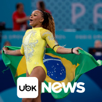 ESPORTES - Rebeca Andrade conquista prata no individual geral da ginástica em Paris